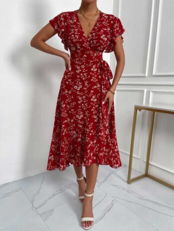 Vestido Raquel burdeos - Imagen 4
