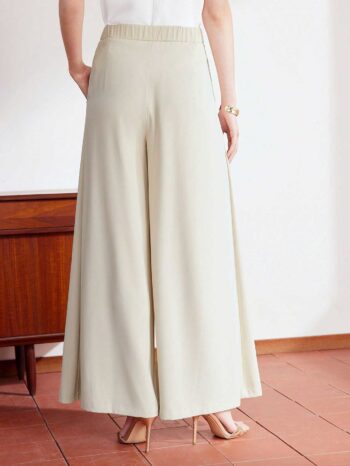 Pantalón pierna ancha albaricoque - Imagen 4