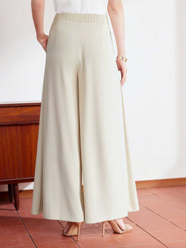 Pantalón pierna ancha albaricoque - Imagen 4