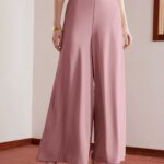 Pantalón pierna ancha rosa