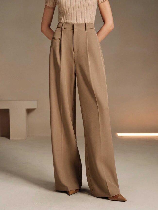 Pantalón de vestir Keyla - caqui - Imagen 2