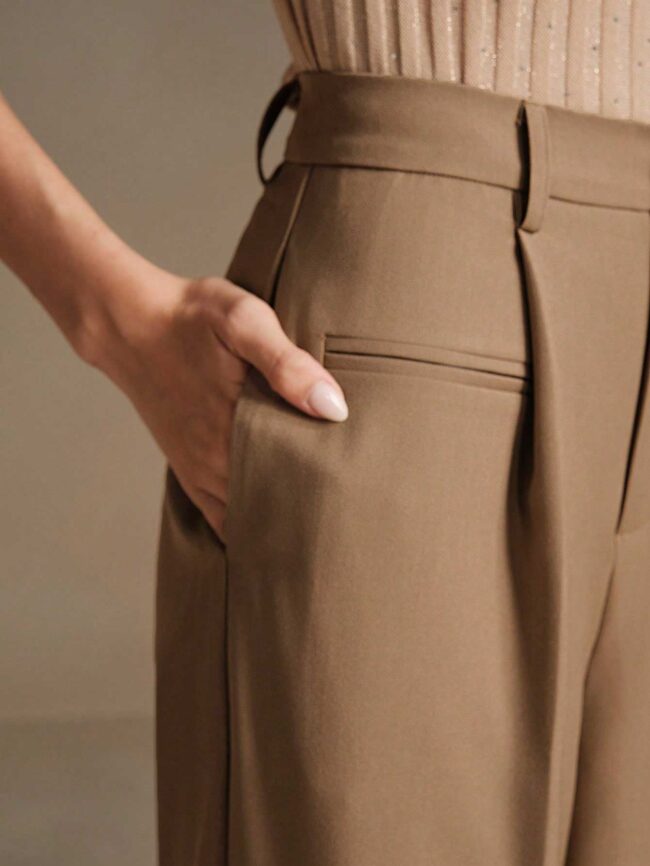Pantalón de vestir Keyla - caqui - Imagen 4