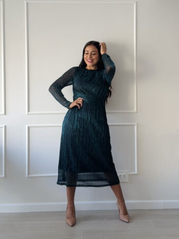 Vestido Leonor ML turquesa oscuro