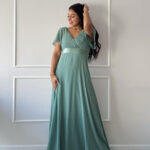 Vestido elegante Luciana verde