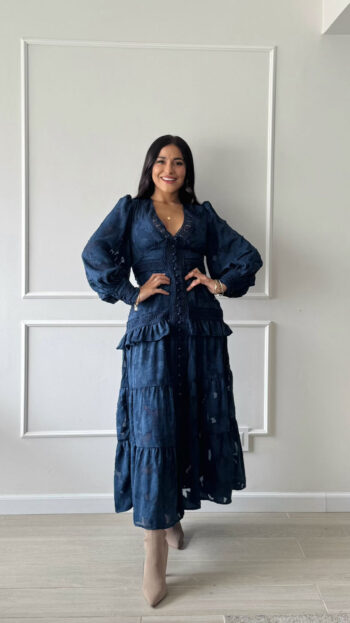 Vestido Valentina Azul - Imagen 2