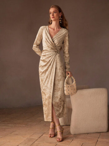 Vestido Amélie champagne - Imagen 3