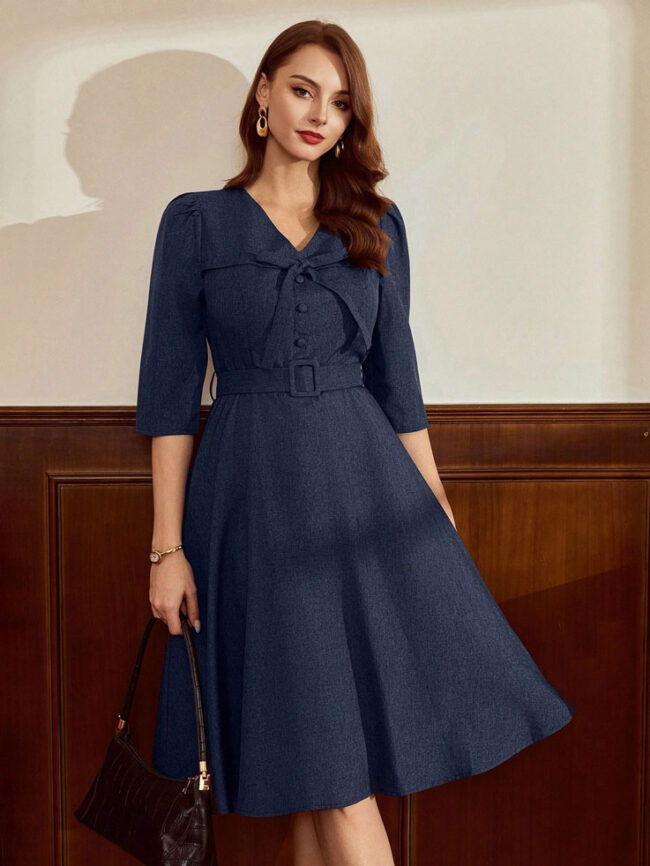 Vestido Camila - azul - Imagen 3