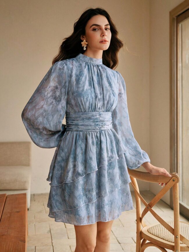 Vestido Aurora celeste - Imagen 4