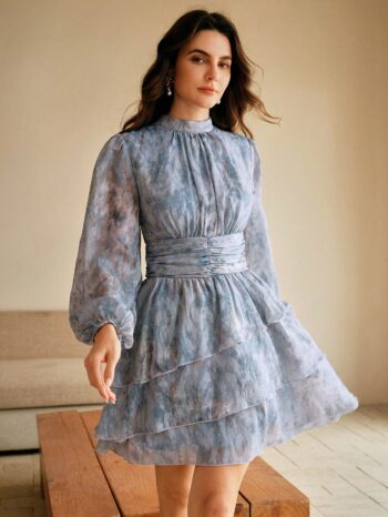 Vestido Aurora celeste