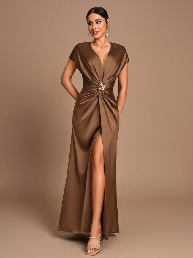 Vestido Mariana marrón - Imagen 1