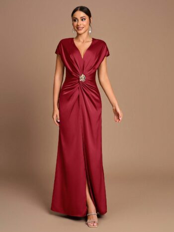 Vestido Mariana borgoña - Imagen 2