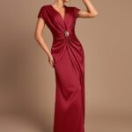 Vestido Mariana borgoña