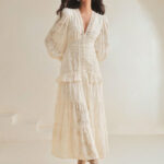 Vestido Valentina crema pastel