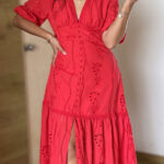 Vestido Boho Carmen Rojo