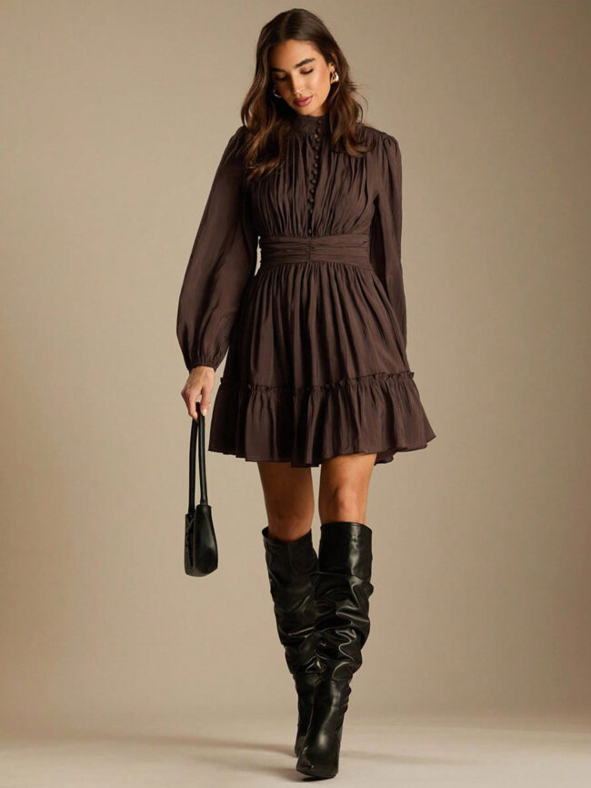 Vestido Bianca  chocolate - Imagen 3