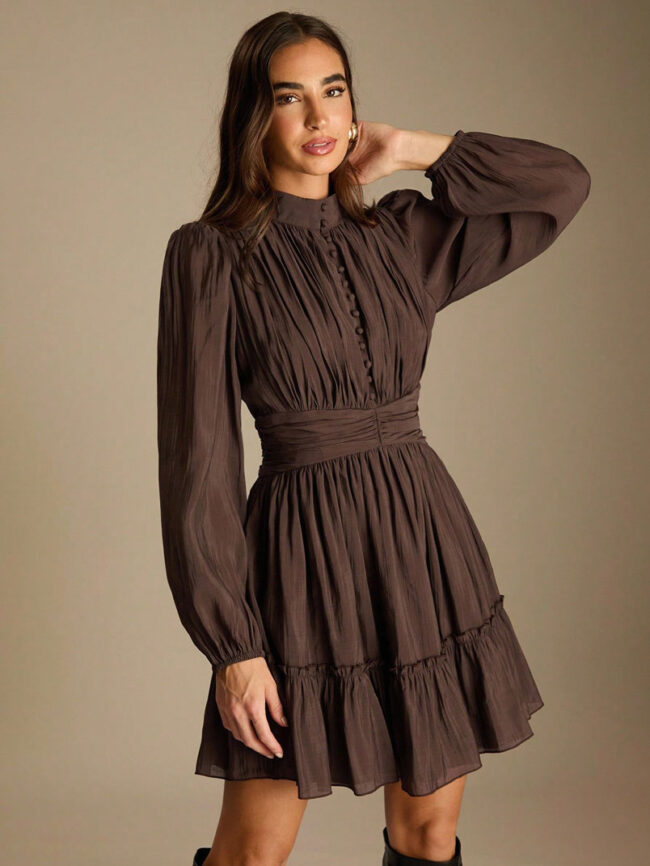 Vestido Bianca  chocolate - Imagen 4
