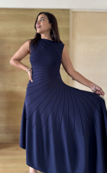 Vestido Nicolle azul marino - Imagen 2