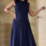 Vestido Nicolle azul marino