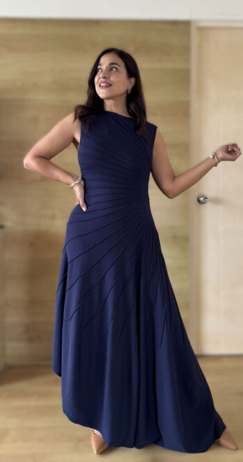 Vestido Nicolle azul marino